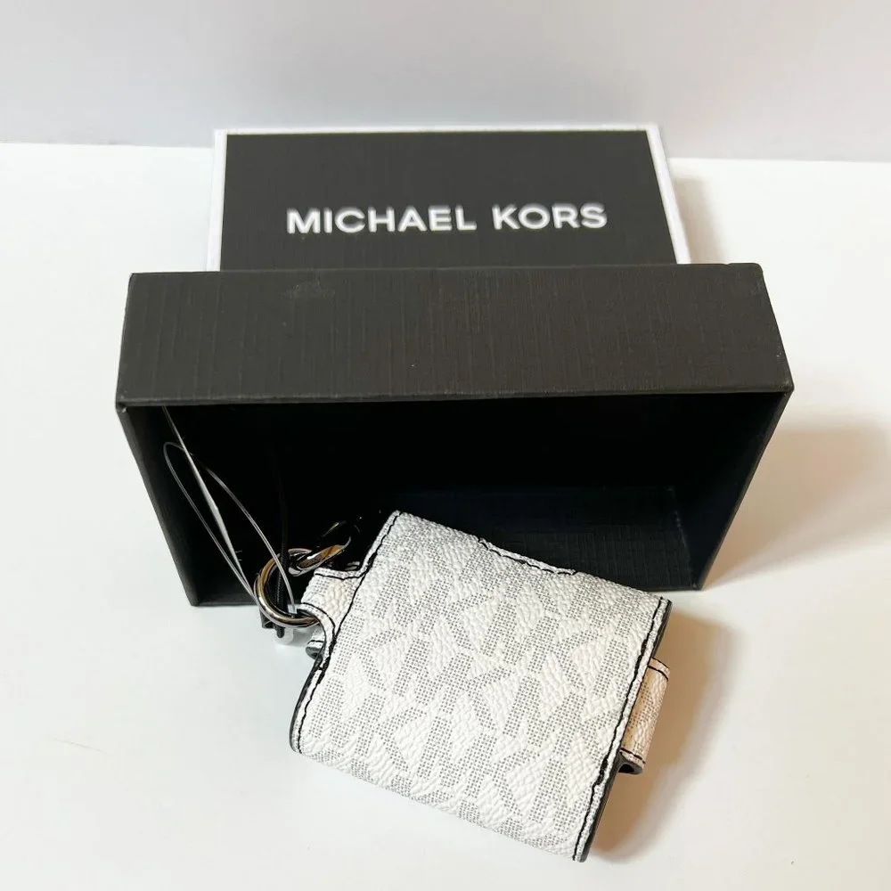 Michael Kors Gifting Expendable EARBUD Case MK Bright White